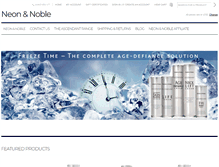 Tablet Screenshot of neonandnoble.com